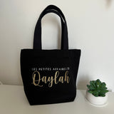 Petit Sac en Toile de Coton Bio Personnalisé " Les petites affaires de … "