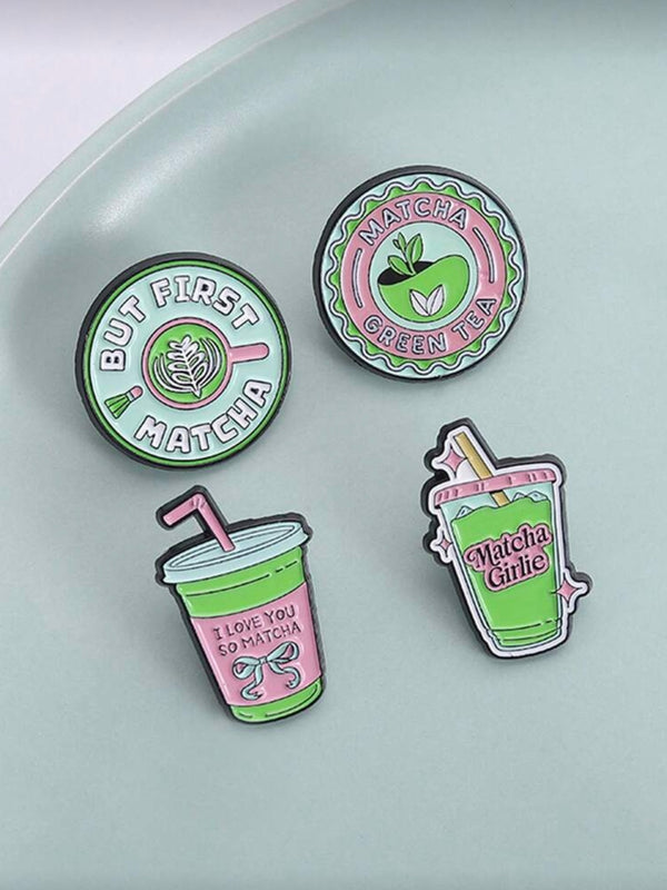 Ensemble de 4 Pin’s Love Matcha