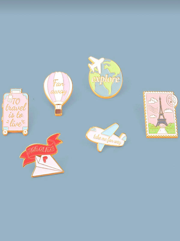 Ensemble de 6 Pin’s Voyage